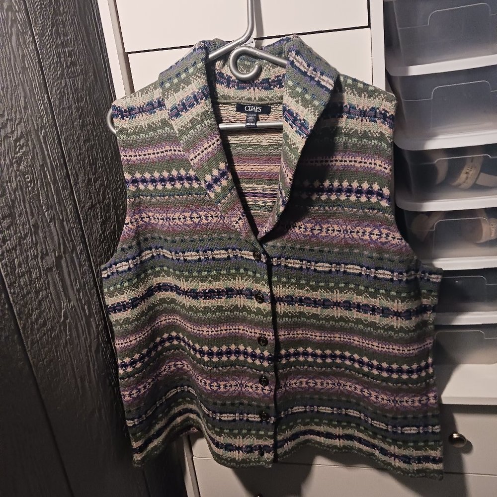chaps sweater vest